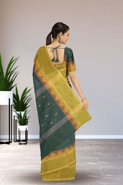 Green Handloom Chettinad Cotton Saree 10075108