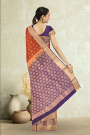 Brown Pure Silk Kanjivaram Saree 10071879