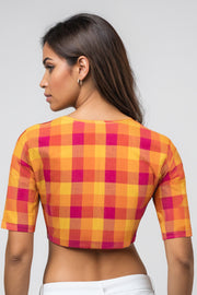Multicolour Chettinad Cotton Blouse 10074431