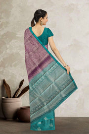 Violet Handloom Kanjivaram Soft Silk Saree 10066258