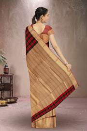 Multi colour Chanderi Silk Cotton Saree 10075377