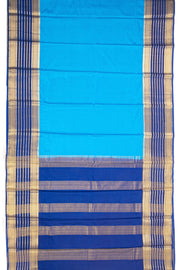 Blue Semi Mysore Crepe Silk Saree 10077827