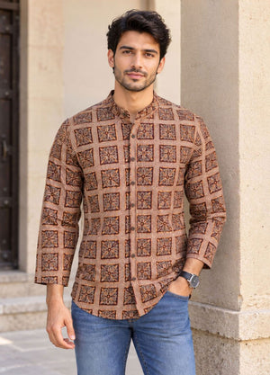 Kalamkari Print Shirts for Men