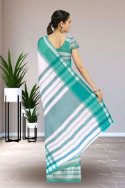 Green Bengal Handwoven Cotton Saree 10075299