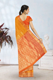 Yellow Pure Silk Kanjivaram Saree 10071862