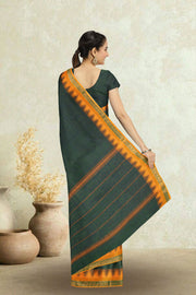 Green Handloom Chettinad Cotton Saree 10075104
