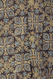Black Half Sleeve Ajrakh Printed Cotton Mens Shirt 10071085