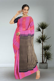  Tulip Pink Kanjivaram Silk Saree 10075612