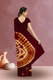 Orange Handcrafted Sungudi Cotton Saree 10074930