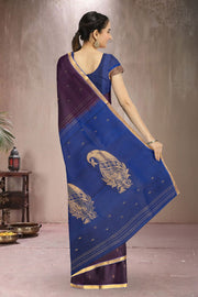Purple Kanjivaram Pure Silk Saree 10076100