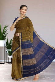 Brown Kanjivaram Pure Silk Saree 10076102