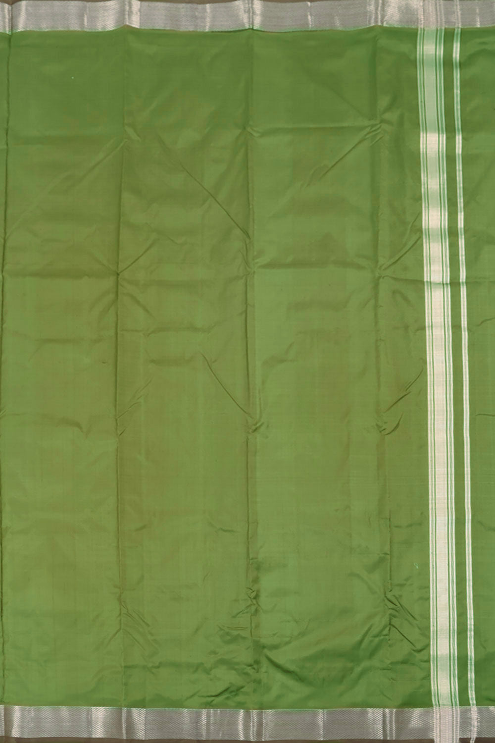 Olive Green Kanchipuram Silk 9x5 Dhoti 10059822