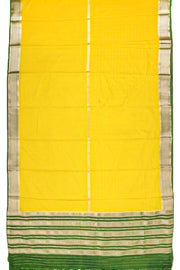 Lemon Yellow Mysore Semi Crepe Silk Saree 10077211