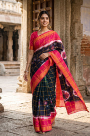 Violet Sungudi Cotton Saree 10078023