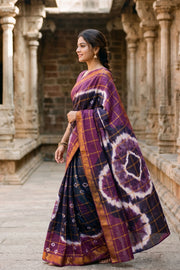 Purple Sungudi Cotton Saree 10078022