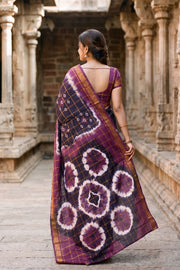 Purple Sungudi Cotton Saree 10078022