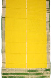 Lemon Yellow Mysore Semi Crepe Silk Saree 10077211