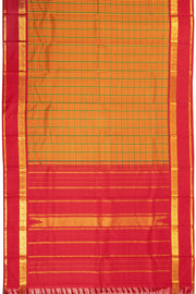 Yellow Korvai Kanjivaram Silk Saree 10070646