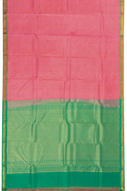 Pink Handloom Kanjivaram Soft Silk Saree