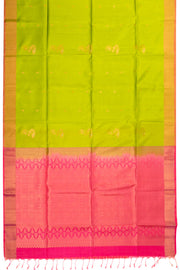 Green Handloom Kanjivaram Silk Saree 10070695