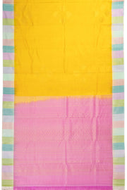 Yellow Handloom Kanjivaram Silk Saree 10070706