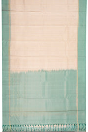 Cream Kanjivaram Soft Silk Saree