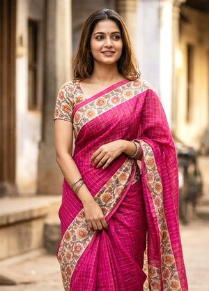 Semi Linen Saree