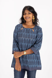 Blue Bagh Printed Cotton Kurti 10071576