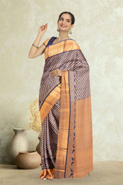 Blue Kanjivaram Pure Silk Saree 10076091