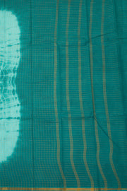 Turquoise Blue Sungudi Cotton Saree 10078019