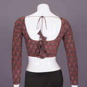Ajrakh Printed Cotton Blouse - Avishya
