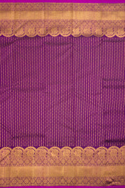 Jamun Purple Bridal Pure Zari Kanjivaram Silk Saree 10062482