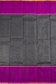 Black Pure Zari Kanjivaram Silk Saree 10062483