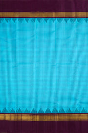 Ananda Blue Pure Zari Korvai Kanjivaram Silk Saree 10062484