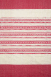 White Handloom Dhaniakhali Cotton Saree 10062590