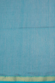 Dark Fuschia Pink Handwoven Maheshwari Silk Cotton Saree 10062611