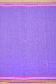 Lavender Handloom Bhujodi Cotton Saree 10062745
