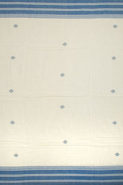 White Handloom Bhujodi Kala Cotton Saree 10062746