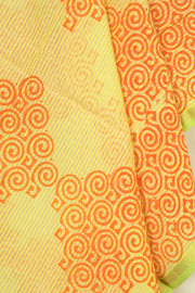 Orange Handloom Maheshwari Silk Cotton Dupatta 10062939