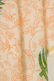 Offwhite Handloom Maheshwari Silk Cotton Dupatta 10062940