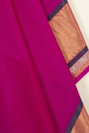 Pink Handloom Maheshwari Silk Cotton Dupatta 10062945