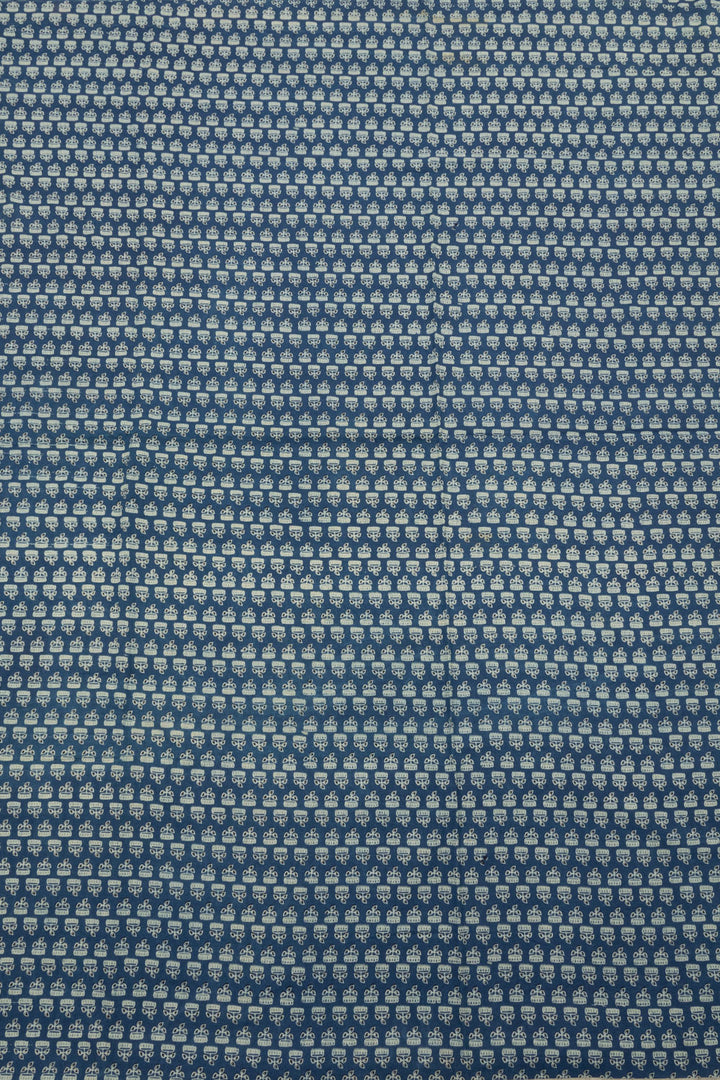 Blue Barmer Cotton Patchwork 3 Piece Salwar Suit Material