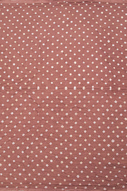 Dusky Rose Handcrafted Bandhani Cotton Saree 10062994