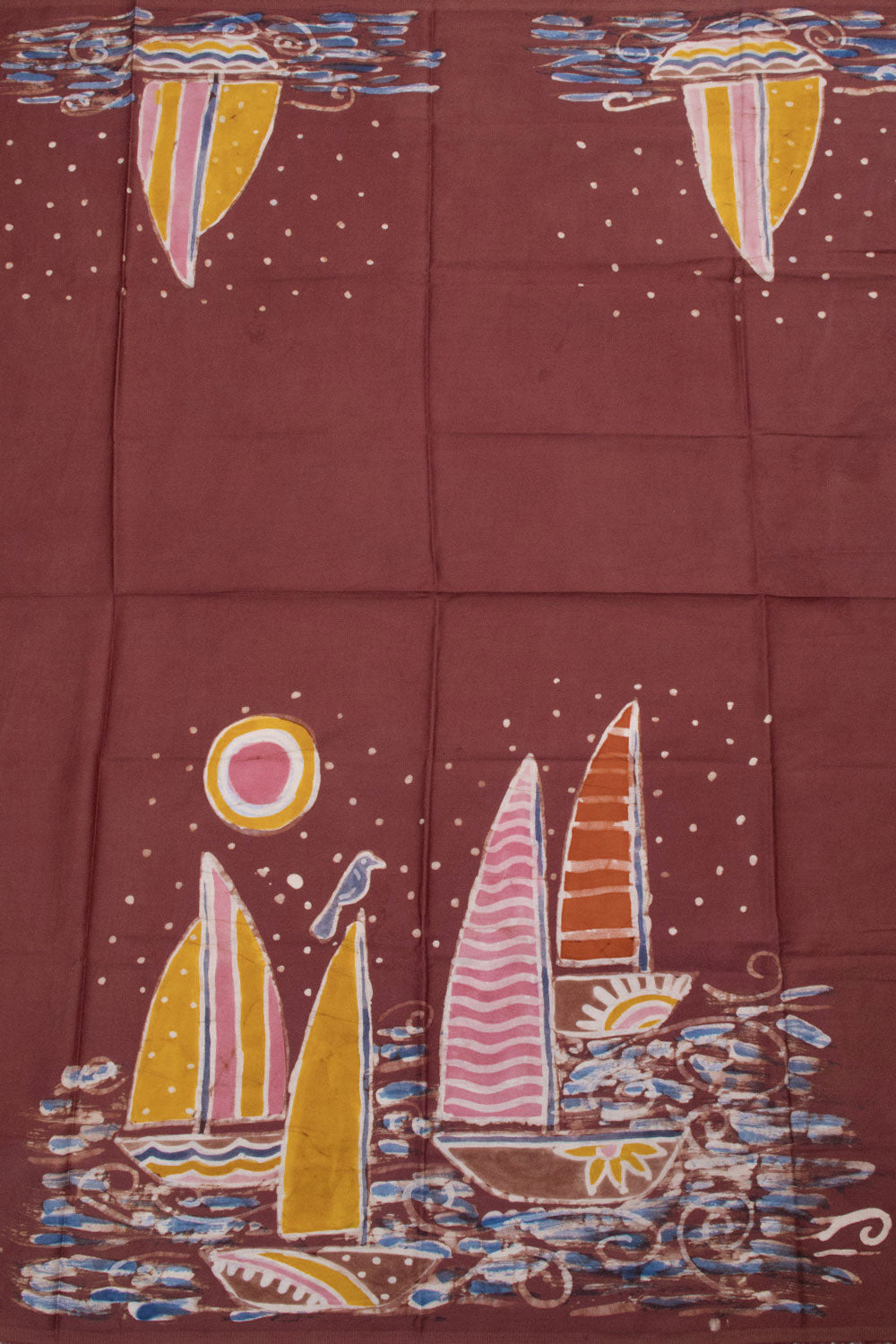 Batik Printed Cotton Blouse Material - 10063000