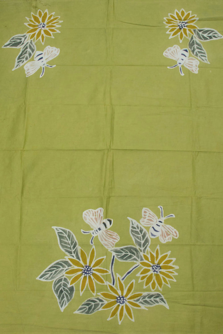 Batik Printed Cotton Blouse Material - 10063006