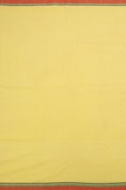 Goldenrod Yellow Handloom Bhujodi Cotton Saree 10063038