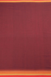 Maroon Handloom Bhujodi Cotton Saree 10063039