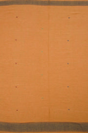 Dark Peach Orange Handloom Bhujodi Kala Cotton Saree 10063040