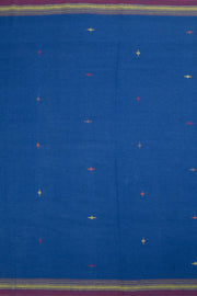Yale Blue Handloom Bhujodi Kala Cotton Saree 10063041