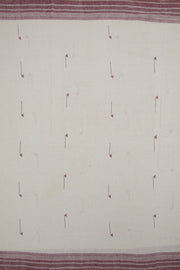 Offwhite Handloom Bhujodi Kala Cotton Saree 10063048